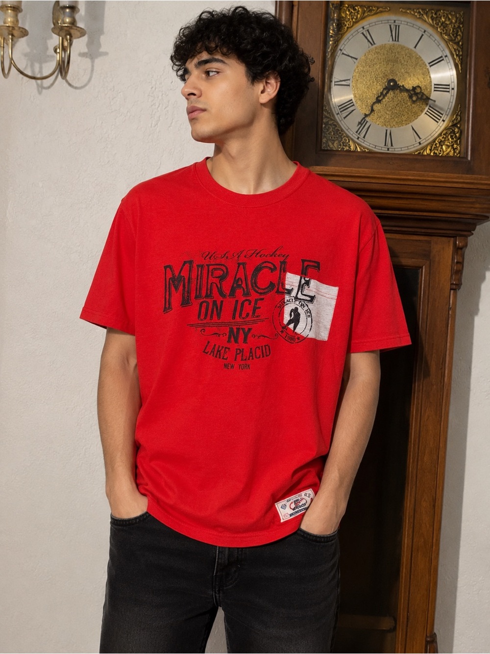 MV Sport Red 'Miracle on Ice' Graphic Tee